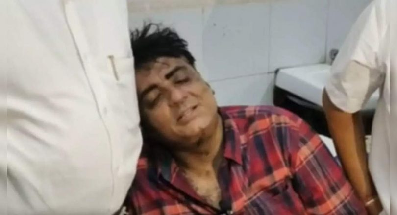 Video: Shiv Sainiks Blacken Face BJP Corporator