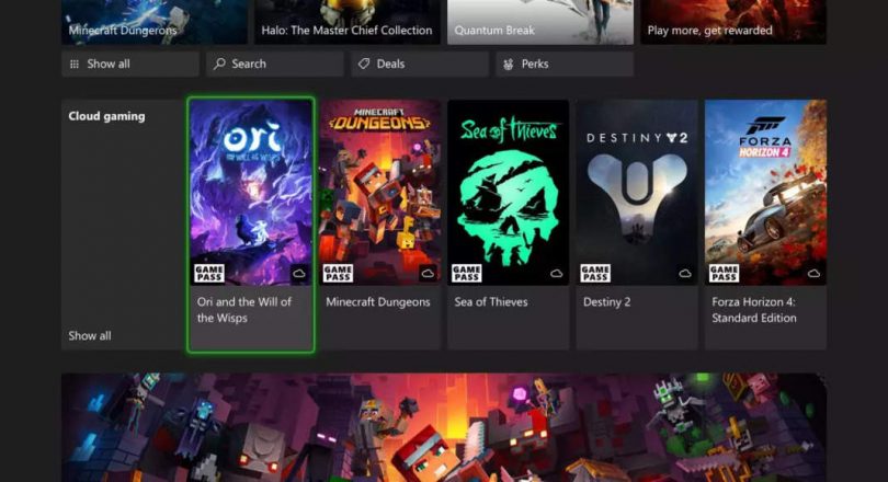 Microsoft immediately brings Xbox Cloud Gaming to the console