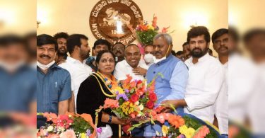 Sunana BJP Board became mysuru mayor