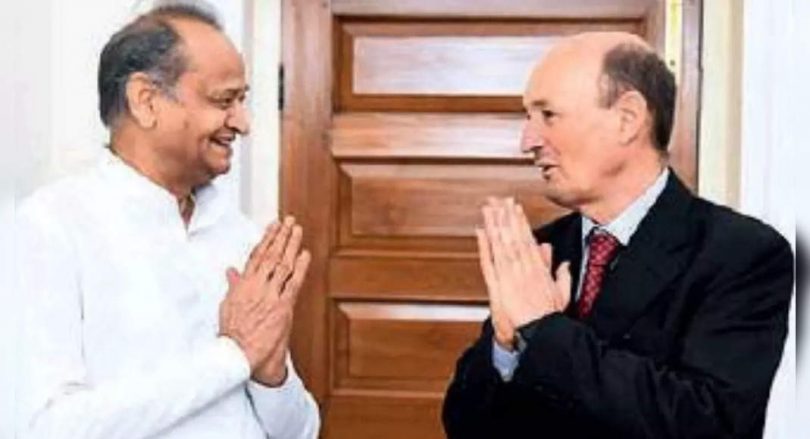 Argentina Delegation calls in Gehlot, Guv Kerraj Mishra