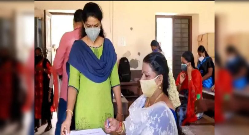 Kerala Wanita Khala 45 years old appeared for the 10th grade exam as soon as her marriage