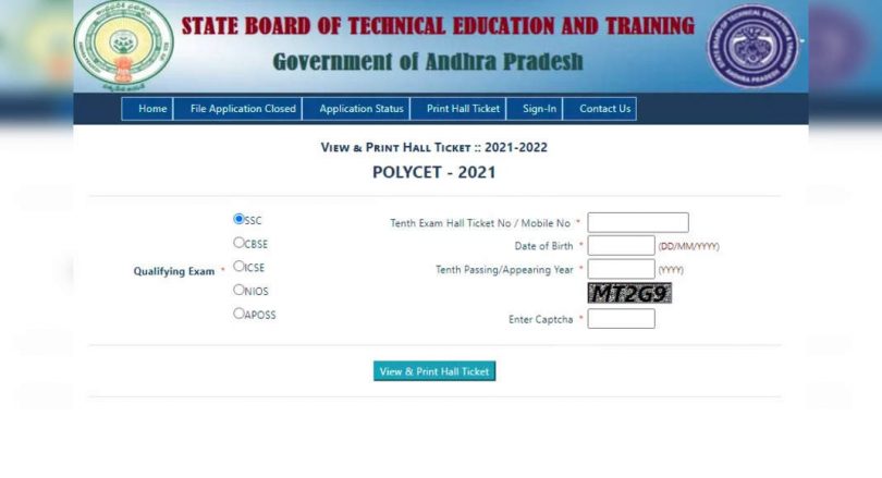 Polycet 2021 hall tickets released, this is the direct link