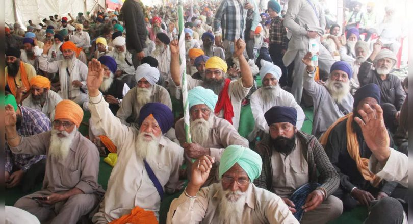 The National Convention for Farmers for Mark 9 months protest began at the Singhu border