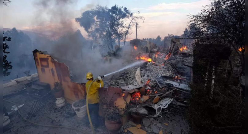 The danger of California Wildfire can spread south