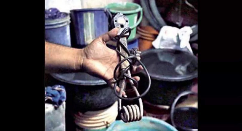 Electrocution water heater killed 8 years in Kolkata