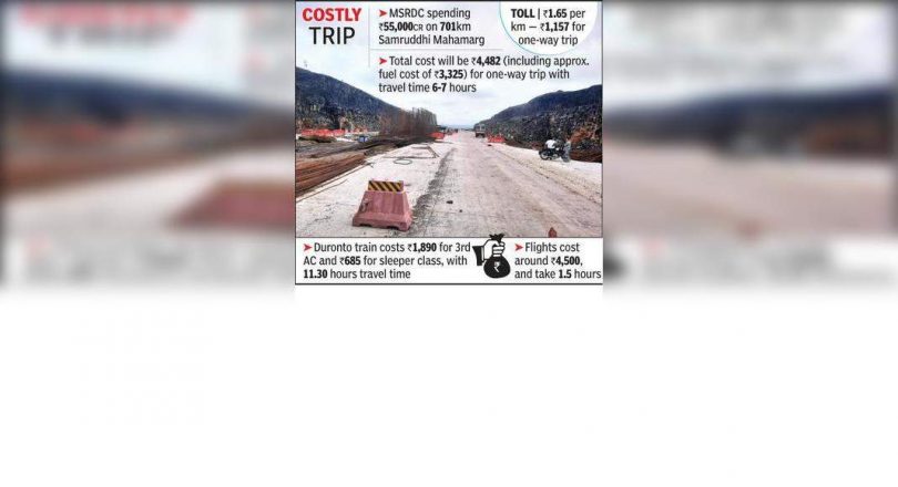 Nagpur-Mumbai Samruddhi Mahamarg Car Trip Cost ASSES