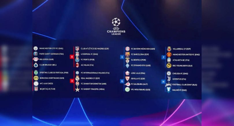 PSG to play Manchester City in the Champions League group stage