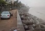 'Versova beach is destroyed by a new wall, Tetrapods'