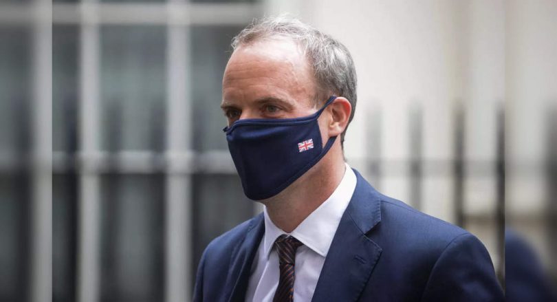 British foreign secretary Dominic Raab revealed sadness over the loss of US forces in Kabul