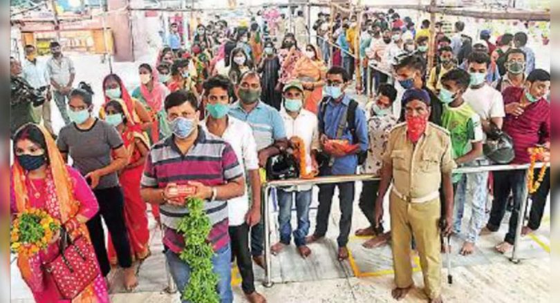 Worshipers gather to places of worship at Bihar