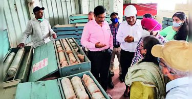 The central team checks the work of Dam Rehabilitation KRS