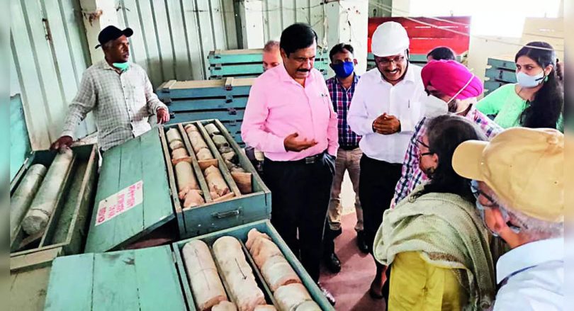 The central team checks the work of Dam Rehabilitation KRS