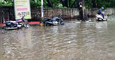 Rainwater gushes to the house in Bengaluru