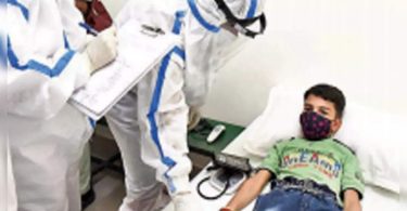 The government center tests child care with covid drill