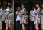 Kareena planted a sweet kiss on Jeh's son's head