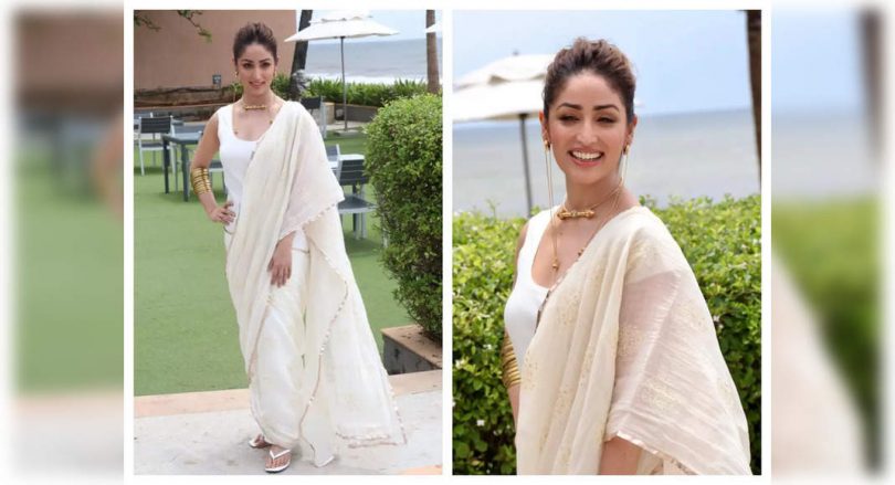 Yami Gautam Stun in the Display of Gold & White