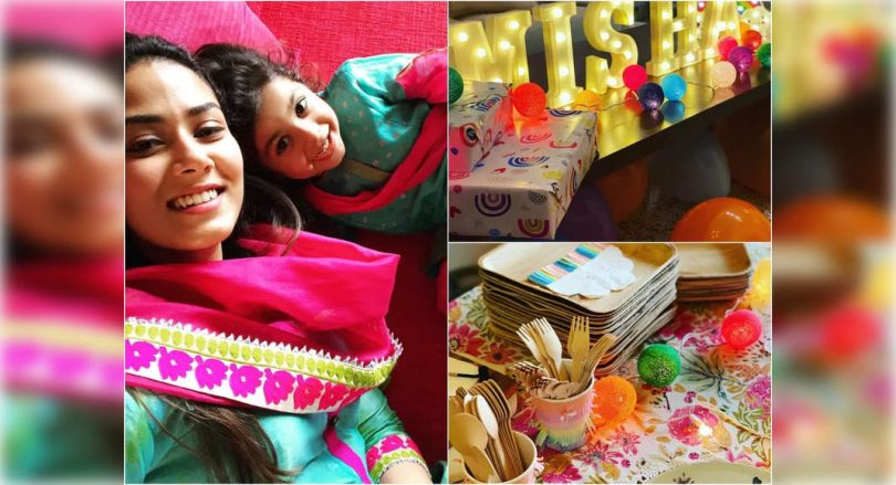 Mira shared in Misha's birthday photo