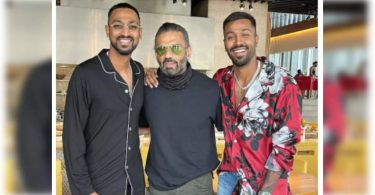 Suniel Shetty snapped with a pandya hardik