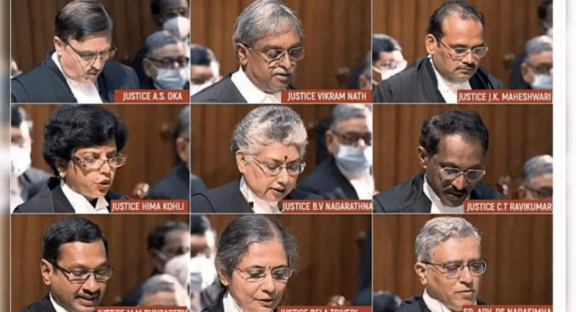 9 Judge SC took an oath on the day many notes