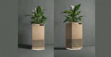 This smart air cleaner uses plants to clean the air in your room