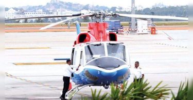 Immediately, a taxi helici service to connect the tourist spot above