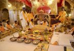 The Pak Gurdwara Committee marks the first installation of the Granth Sahib teacher