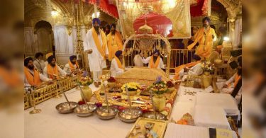 The Pak Gurdwara Committee marks the first installation of the Granth Sahib teacher
