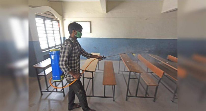 Gujarat schools reopened today for grade 6 to 8 with the Covid-19 protocol in place