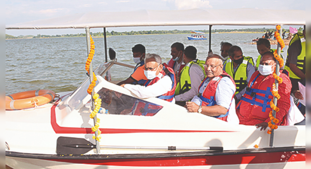 CM Nitish Kumar inaugurated the Ropeway on the Mandar Hill