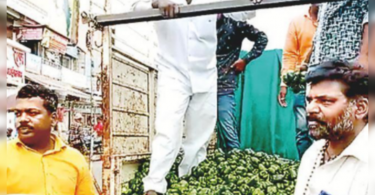 Farmers dump capsicum at Pune-Solapur Highway