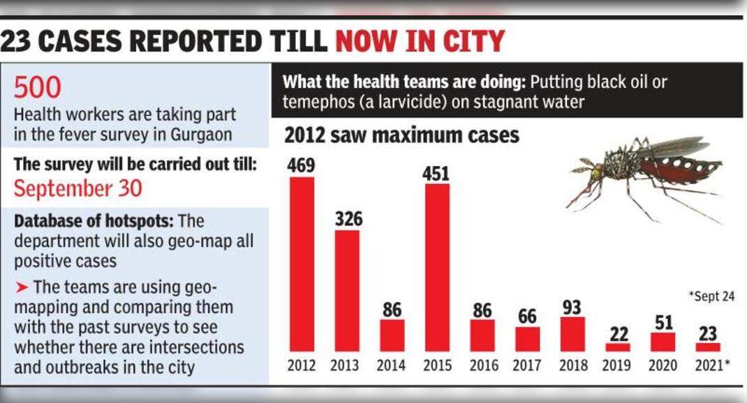 5 More cases of dengue fever, fever surveys to continue until September 30