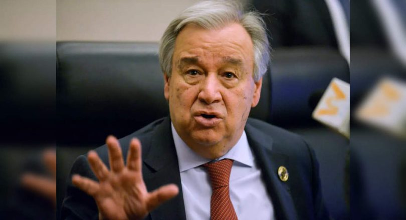 The head of the United Nations warned the 'havoc humanity' in Afghanistan