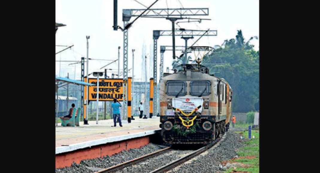 TN: The fourth rail line from Chengalpattu to Tambaram in one week