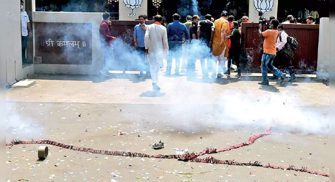 Death Penalty for Cong as BJP Conquers Gandhinagar