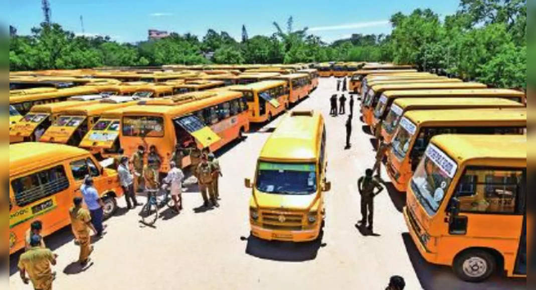 Coimbatore officials find small defects in 33 school buses during inspections