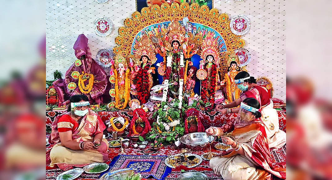 The Puja Durga Committee in Gurgaon chooses low celebrations