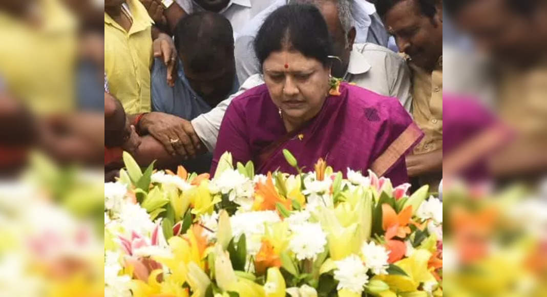 Sasikala Visit Jayaalalithaa Memorial in Chennai
