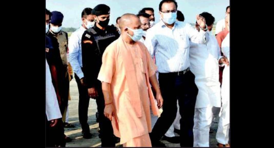 Yogi Preparation for Airport Inauguration