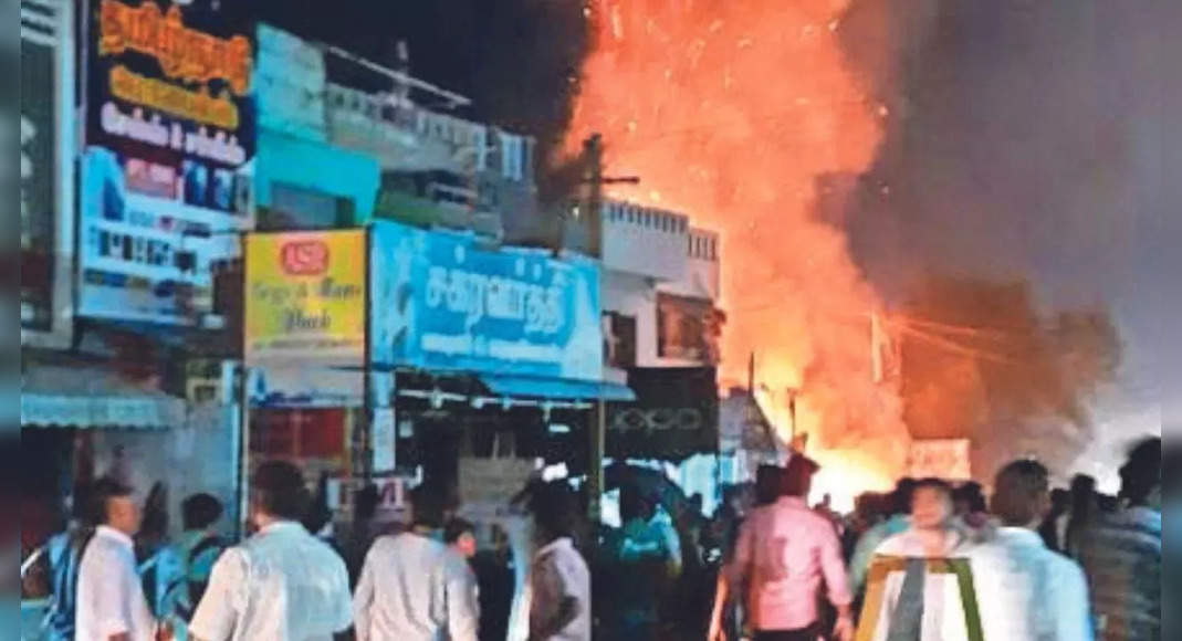Tamil Nadu: Five dead, ten injured in the fire in Godown Fireworks in Sankarapuram